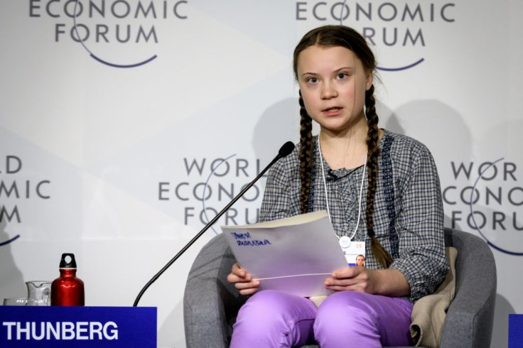 "I want you to panic," Thunberg told CEOs and world leaders at the World Economic Forum in Davos in January 2019