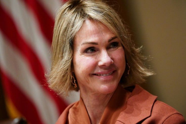 Kelly Craft, the US ambassador to the United Nations seen here in December 2019, has warned North Korea against a long-range missile test