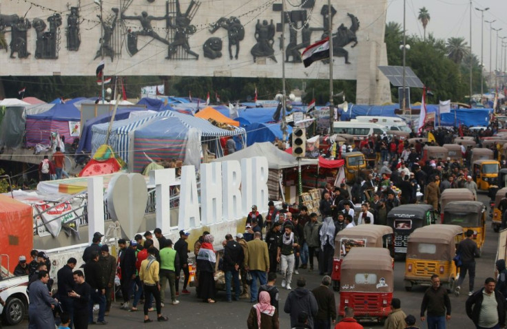 Iraq's anti-government protest encampment in Baghdad's Tahrir Square has become a mini state providing the kind of services demonstrators say their government has failed to provide