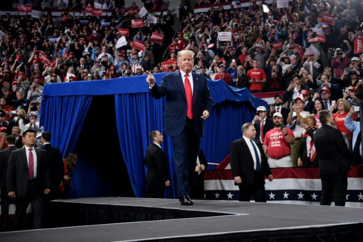 President Donald Trump told a political rally in Hershey, Pennsylvania that the charges against him were "impeachment light".