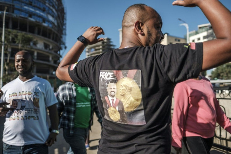 Crowds gathered in Addis Ababa to welcome Abiy on his return from Nobel Peace Prize ceremony