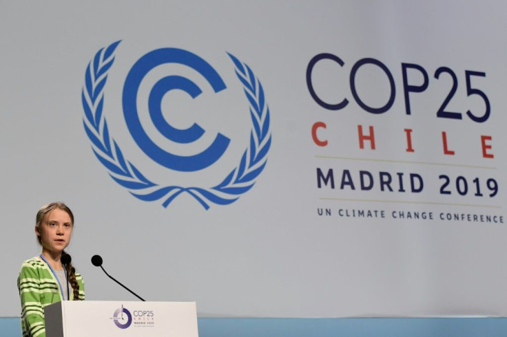 Swedish climate activist Greta Thunberg gives a speech during at the COP25 climate change conference in Madrid where some say the struggle to protect nature needs to get more attention