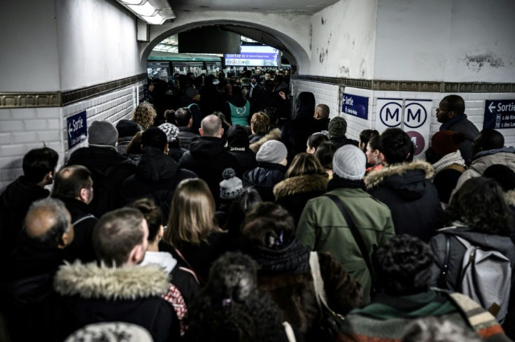 Commuters on the Paris metro faced another day of travel havoc Thursday as unions pressed their strike against a planned pension reform.