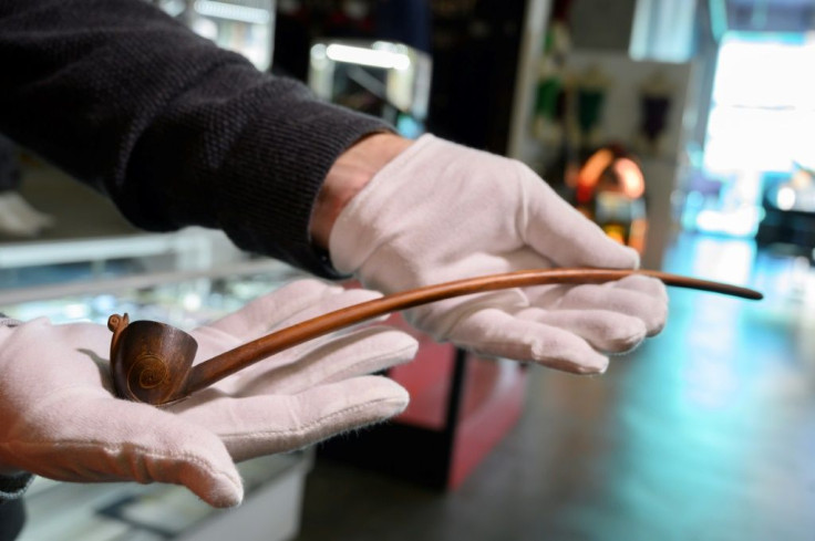 The pipe was used by Ian Holm is "The Fellowship of the Ring," and according to the auction house is the only example from the film known to be in collectors' hands