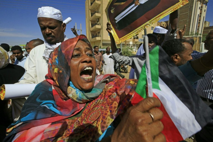 Bashir's supporters took to the streets to protest against the verdict