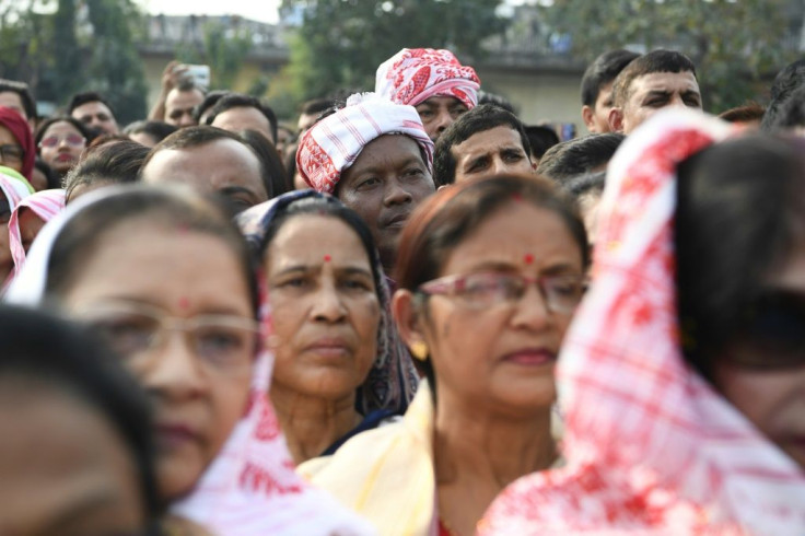 Demonstrators take part in a concert in Guwahati to protest against India's new contentious citizenship law