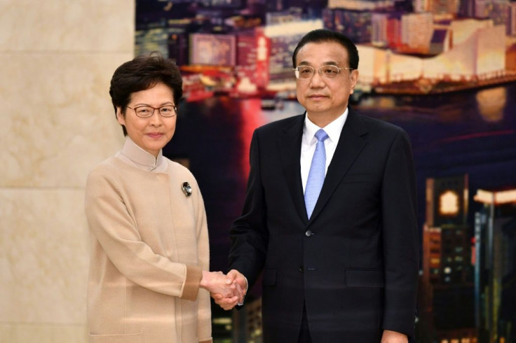 China's Premier Li Keqiang, said Beijing would give "unwavering support" to beleaguered Hong Kong leader Carrie Lam