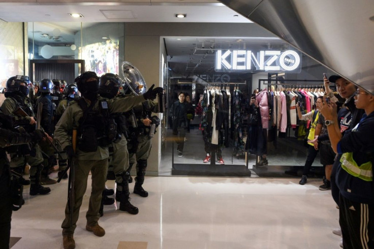 This weekend the relative calm in Hong Kong was broken by clashes between black-clad pro-democracy protesters and police in some of the city's shopping malls