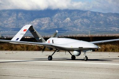 The Bayraktar TB2 drone landed at Gecitkale Airport in Famagusta in the self-proclaimed Turkish Republic of Northern Cyprus