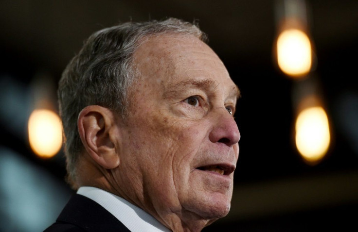 Former New York Mayor and Democratic presidential candidate Michael Bloomberg on 