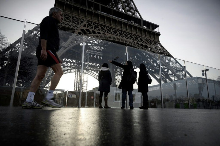 The Eiffel Tower in Paris was closed on Tuesday because of the protests.