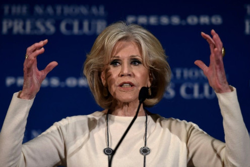 Jane Fonda conluded that whether Trump won re-election next year or a Democrat took the White House, activists "still have to be in the streets holding their feet to the fire"