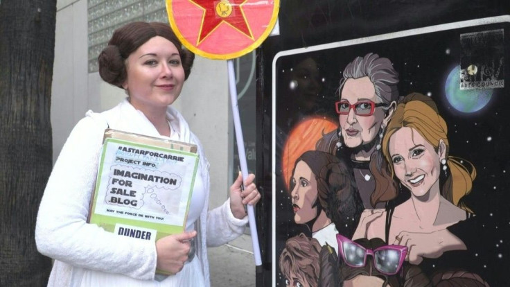 While Star Wars fans prepare for "The Rise of Skywalker," a die-hard fan of Carrie Fisher is petitioning, on Hollywood Boulevard, to get the late actress a star on the Walk of Fame