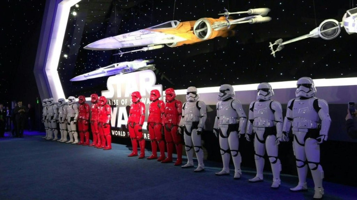 The final film in the epic "Star Wars" trilogy of trilogies brought Hollywood to a standstill, as a galaxy of VIPs from the space saga that began four decades ago descended on a glittering world premiere.