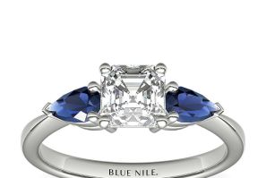 Classic Pear Shaped Sapphire Engagement Ring