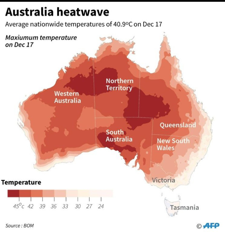 Maximum temperatures across Australia averaged 40.9 degrees Celsius this week, the highest on record