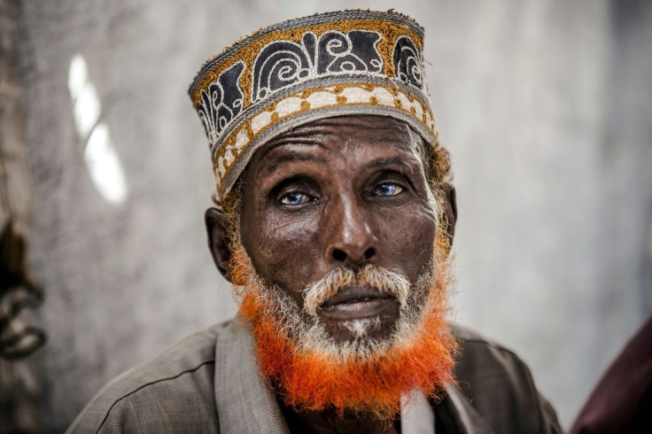 Omar Dule, 74, who lost his house in the floods, is among those who have taken shelter at a UN displacement camp in Beledweyne