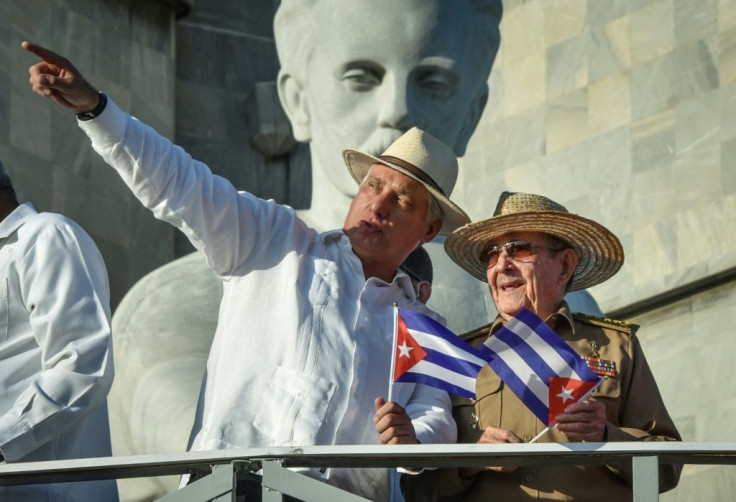 Cuba President Miguel Diaz-Canel (left) and Communist Party First Secretary Raul Castro will be involved in naming a prime minister