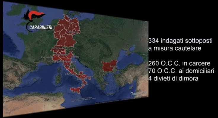The raid targeted the 'Ndrangheta in Vibo Valentia -- near the tip of Italy's boot -- but also in regions farther north, including Veneto, Lombardy and Tuscany