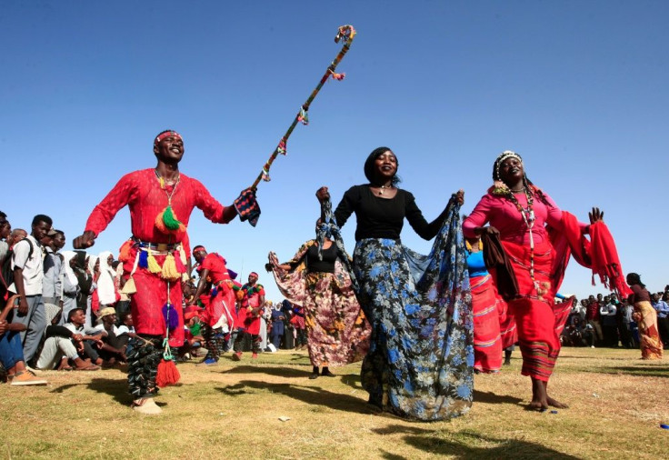 Sudanese danced in the capital Khartoum to celebrate the first anniversary of the uprising that toppled Omar al-Bashir