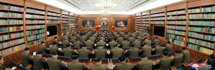 North Korean leader Kim Jong Un said he would 'bolster' the country's armed forces at a meeting of the Central Military Commission