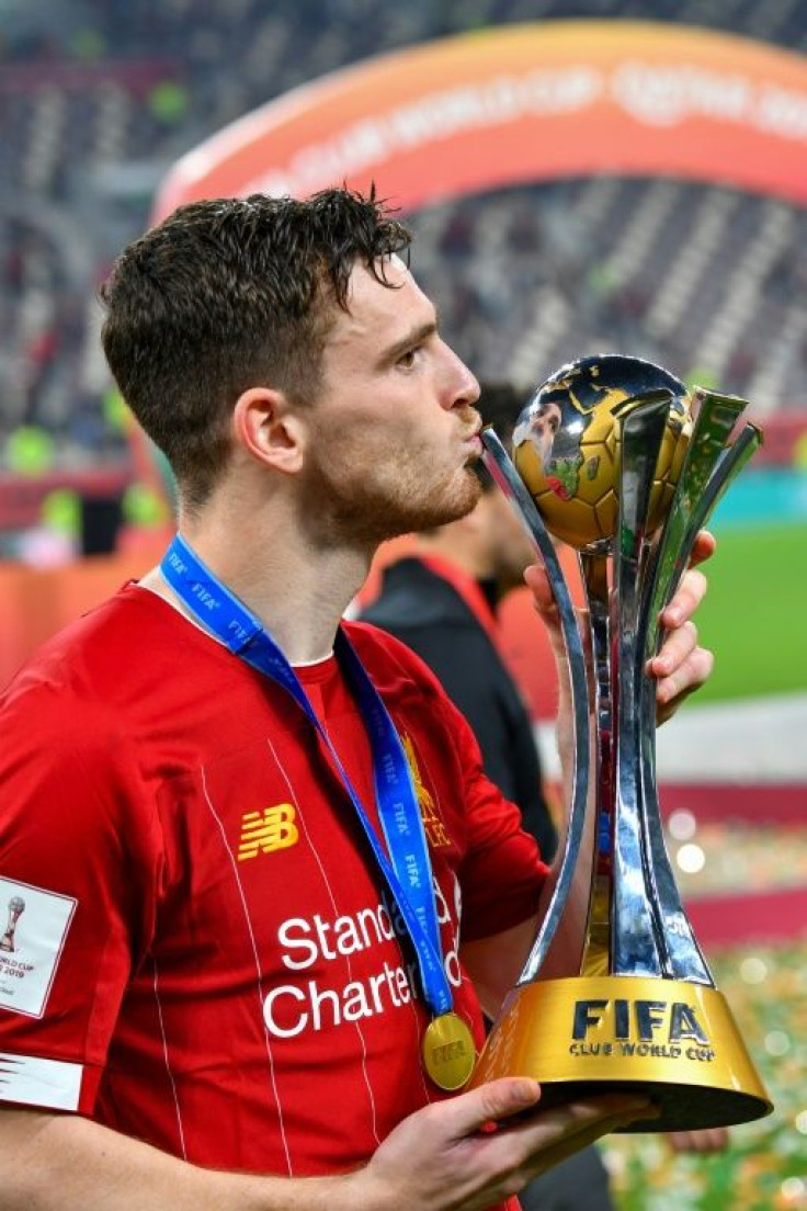 The trip to Qatar was all worthwhile for Andrew Robertson as he got his hands on another trophy