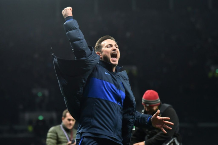 Winning feeling - Chelsea manager Frank Lampard celebrates a 2-0 win at Tottenham Hotspur