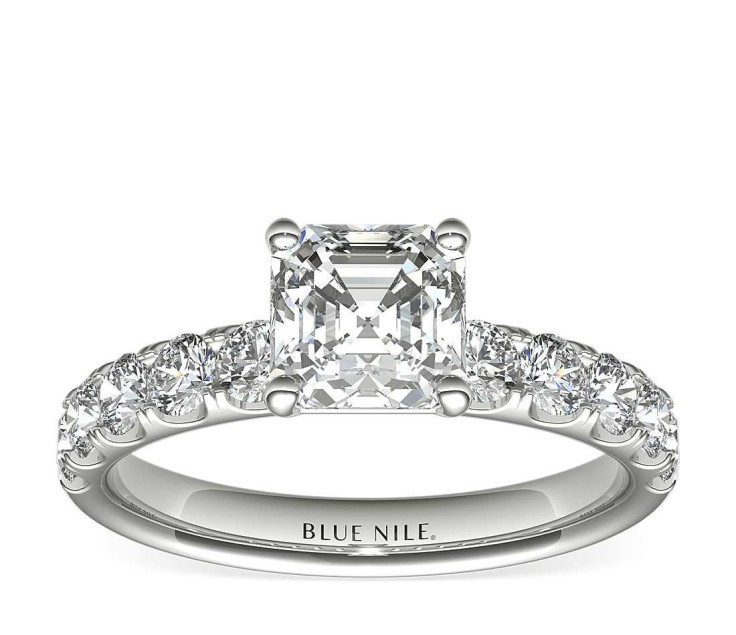 Riviera Pavé Diamond Engagement Ring