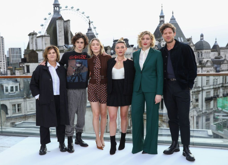 Amy Pascal, Timothee Chalamet, Saoirse Ronan, Florence Pugh, Greta Gerwig and James Norton - Little Women