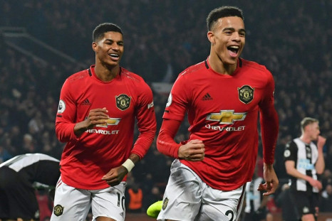 Mason Greenwood (right) and Marcus Rashford (left) both scored in Manchester United's 4-1 win over Newcastle