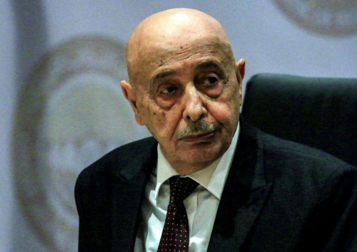 Libyan parliamentary speaker Aguila Saleh was visiting Cyprus amid tensions over Turkey's strategy of wading into Libya's civil war