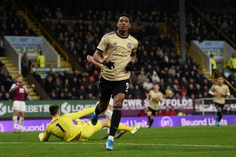 Anthony Martial scored the only goal in Manchester United's 1-0 win at Burnley