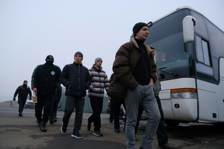 Pro-Russian rebels - who were made prisoners - were part of an exchange between the Ukraine conflict rivals
