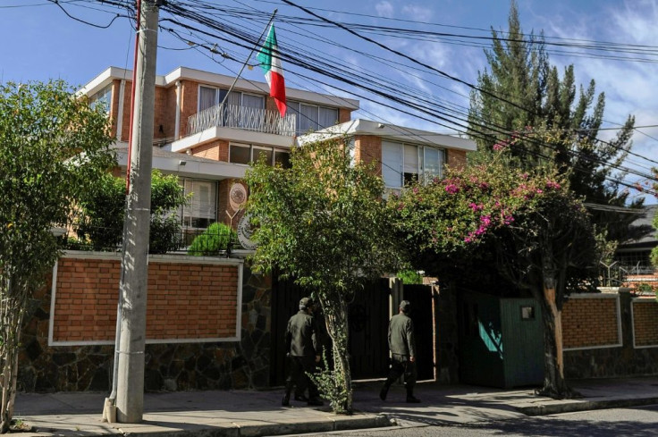 The Mexican embassy in La Paz became the center of the diplomatic row after it sheltered nine or more officials from ex-president Evo Morales's former government