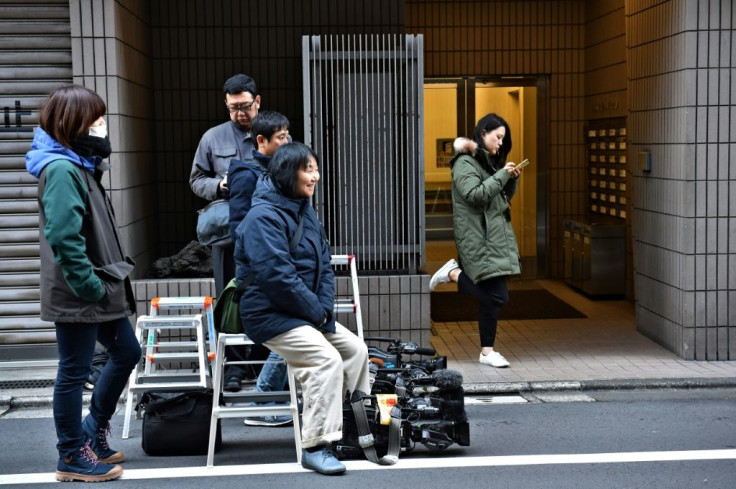 Media camped outside the lawyer's office