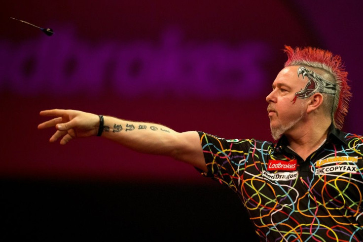 Colourful: Peter Wright will take on Michael van Gerwen