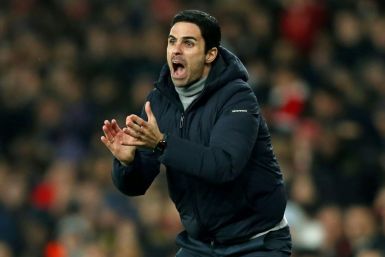 Third time lucky: Mikel Arteta won his first game as Arsenal manager at the third time of asking