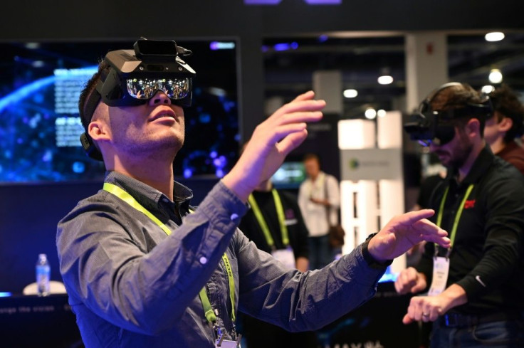 New products using augmented and virtual reality, such as these AR glasses seen at the 2019 Consumer Electronics Show, are expected at the 2020 event, which opens January 7 in Las Vegas