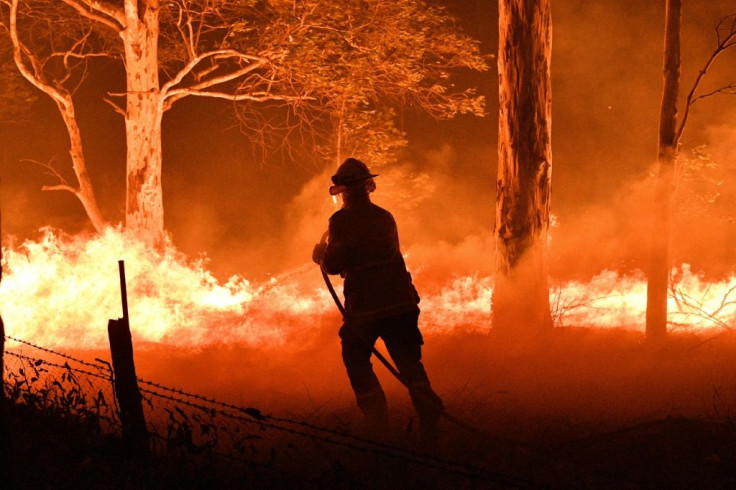 An Australian firefighter on New Year's Eve