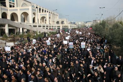 News that a US strike had killed Qasem Soleimani, one of Iran's most popular public figures, brought tens of thousands of protesters onto the streets of Tehran and other cities
