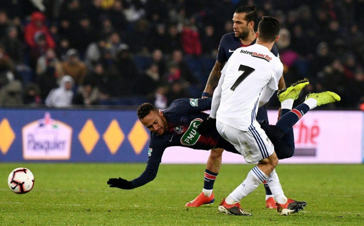 Last year, Neymar went down in the French Cup against Strasbourg