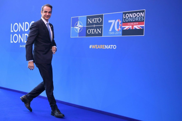 Greek Prime Minister Kyriakos Mitsotakis heads for his first White House visit since seeing President Donald  Trump at a NATO summit in December