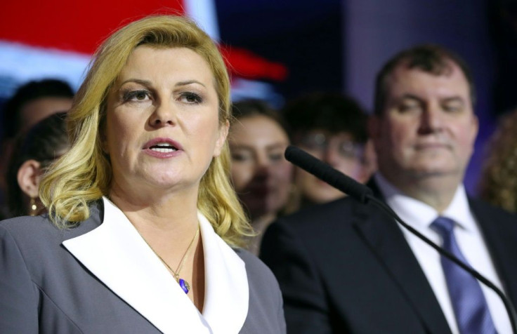 Grabar-Kitarovic is campaigning on a "real Croatia" ticket