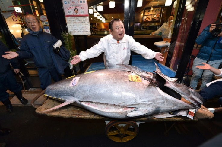 Kiyoshi Kimura paid 193 million yen ($1.8 million) to purchase a 276-kilogramme (608-pound) bluefin tuna