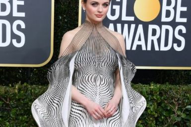 US actress Joey King rocked the Golden Globes red carpet in an Iris van Herpen dress