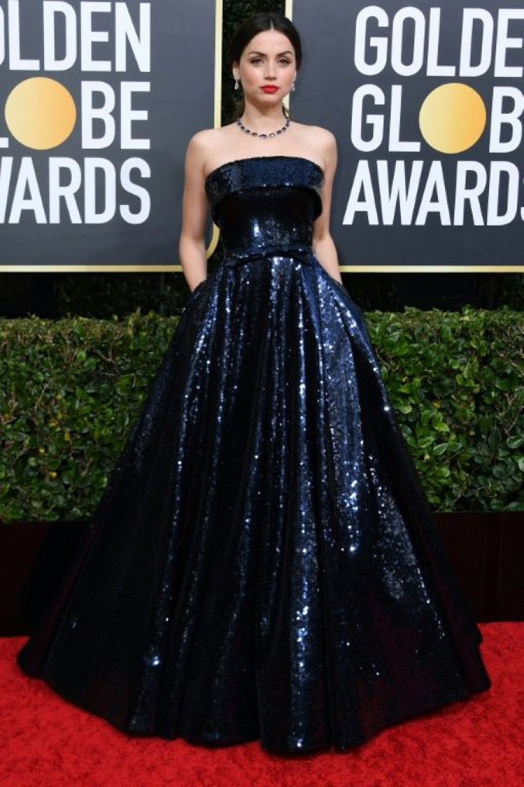Cuban actress Ana de Armas ("Knives Out") looked stunning in a glittering blue gown