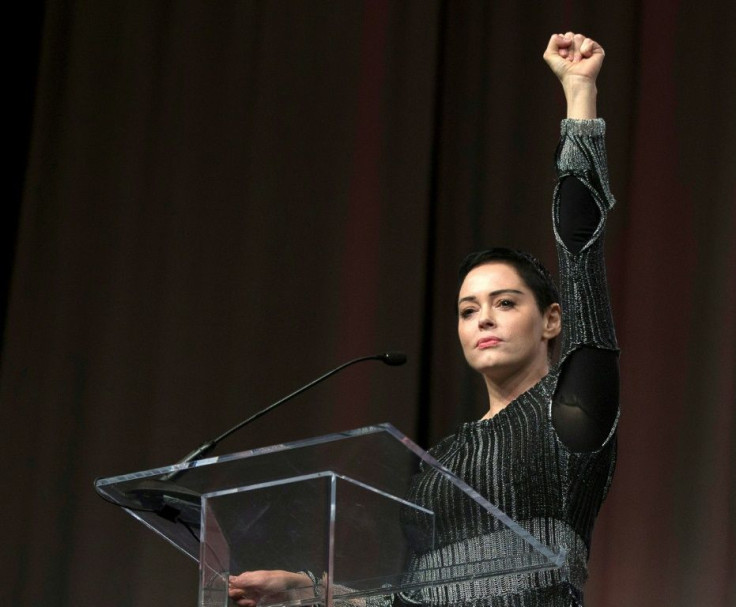 US actress Rose McGowan, who has accused Harvey Weinstein of rape, will address reporters outside the New York courthouse where the Hollywood producer is due to go on trial