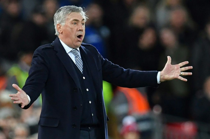 Everton manager Carlo Ancelotti was furious with his side's loss at Liverpool