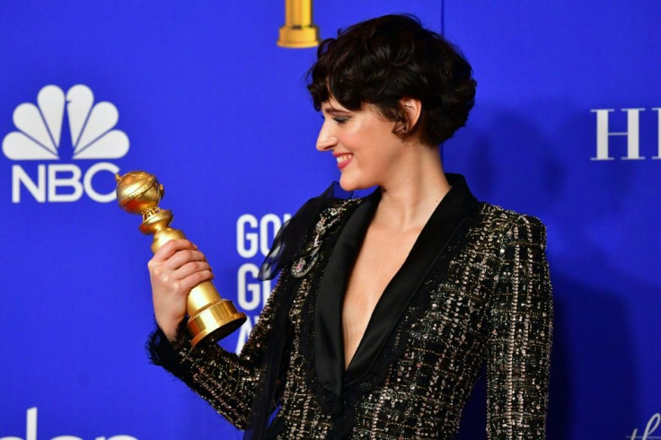 British actress Phoebe Waller-Bridge snagged two awards for her hit show "Fleabag" at the 77th Annual Golden Globes