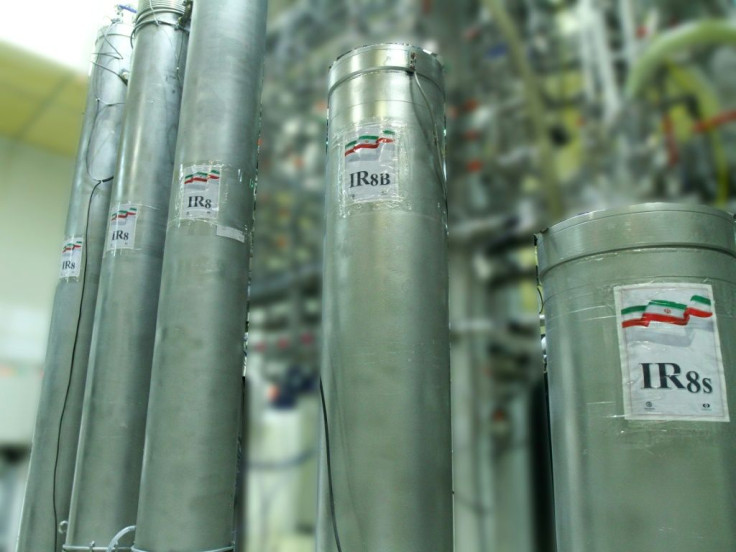 In this handout file picture provided by Iran's Atomic Energy Organization on November 4, 2019, shows IR-8 centrifuges at Natanz nuclear power plant, some 300 kilometres south of capital Tehran